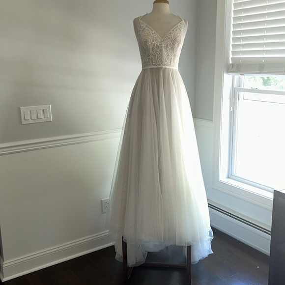 WILLOWBY by WATTERS Harper Wedding Dress Size 12 Z310 - Picture 4 of 13